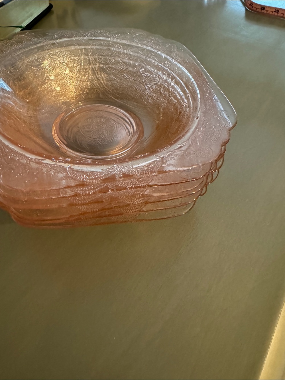 Anchor Hocking Pink Depression Glass Bowls - Set of 4